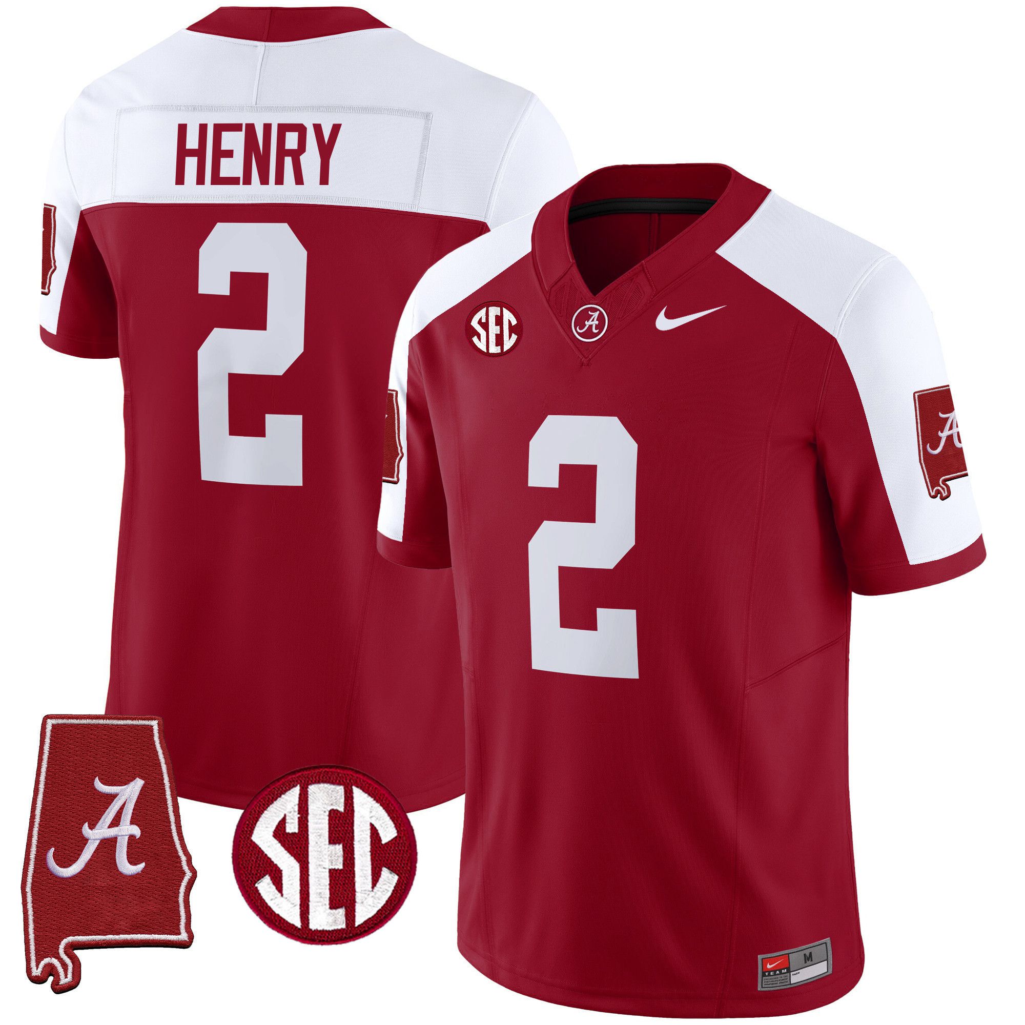 Men Alabama Crimson Tide #2 Henry Red 2024 Nike Vapor Limited NCAA Jersey->indianapolis colts->NFL Jersey